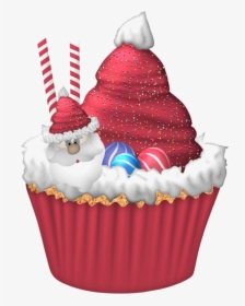 Cupcake Christmas Cake Birthday Cake Christmas Pudding, HD Png Download, Transparent PNG