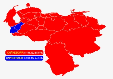 Mapa Electoral Venezuela Presidenciales 2012, HD Png Download, Transparent PNG