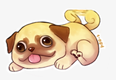 Drawn Pug Derpy, HD Png Download, Transparent PNG