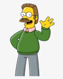 The Simpsons Character Ned Flanders, HD Png Download, Transparent PNG