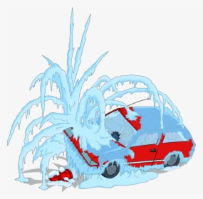 Flanders Frozen Car, HD Png Download, Transparent PNG