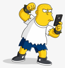 Homer Drawing Police, HD Png Download, Transparent PNG
