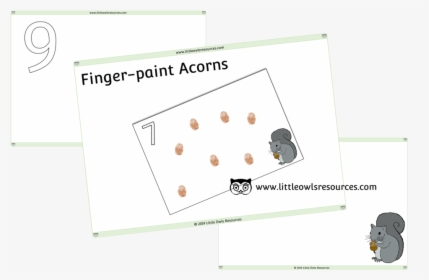 Fingerprint / Finger Paint Acorns, HD Png Download, Transparent PNG