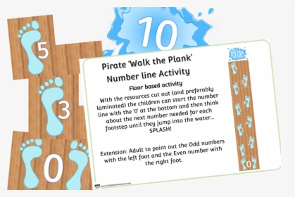 Pirate Ship Walk The Plank Number Line, HD Png Download, Transparent PNG