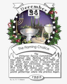December Twenty-fourth, The Flaming Chalice, HD Png Download, Transparent PNG