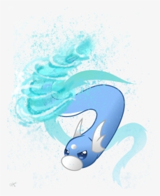 Dratini Used Aqua Tail By Fillydrawsilly, HD Png Download, Transparent PNG
