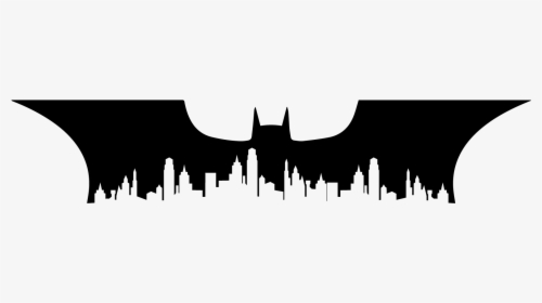 Batman Joker Silhouette Gotham City Skyline, HD Png Download, Transparent PNG