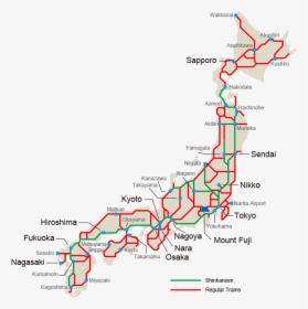 Japan Rail Pass Map, HD Png Download, Transparent PNG