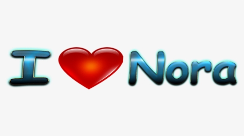 Nora Love Name Heart Design Png, Transparent Png, Transparent PNG