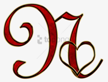Free Png Letter N With Heart Png Image With Transparent, Png Download, Transparent PNG