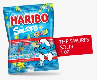 Haribo The Smurfs Sour   Title   Class Product Packshot, HD Png Download, Transparent PNG
