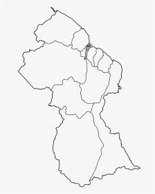 Drawing Of The Map Of Guyana, HD Png Download, Transparent PNG