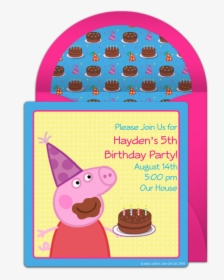 Peppa Pig Birthday Png, Transparent Png, Transparent PNG
