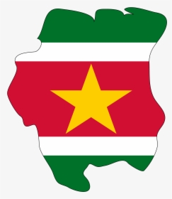 Suriname Flag Map Large Map, HD Png Download, Transparent PNG
