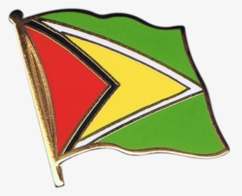 Guyana Flag Pin, Badge - Mexican Flag Drawing Easy, HD Png Download, Transparent PNG