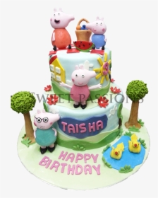 3 Tier Peppa Pig 3d Cake, HD Png Download, Transparent PNG