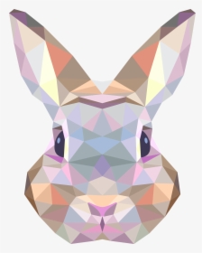 Transparent Body Clipart - Geometric Art Bunny, HD Png Download, Transparent PNG