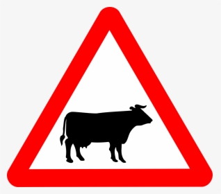 Roadsign Cattle Clip Arts - Road Signs For Animals, HD Png Download, Transparent PNG