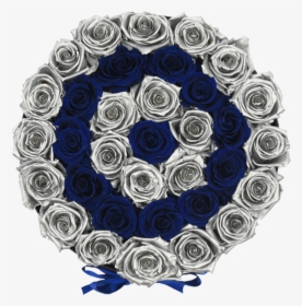 Orb Grand Blue And Silver Rows Roses   Class Lazyload - Crystal, HD Png Download, Transparent PNG