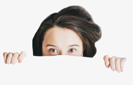 #lady #woman #peeking #people #person #bed #covers, HD Png Download, Transparent PNG