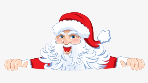 Clip Art Santa Peeking Clipart - Merry Christmas Images 2018 Png, Transparent Png, Transparent PNG