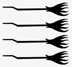 Witches Brooms 4 1/2 - Silhouette, HD Png Download, Transparent PNG