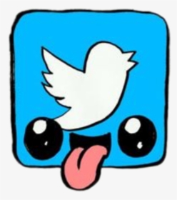 #twitter #kawaii #freetoedit - Dibujos Kawaii Logos, HD Png Download, Transparent PNG
