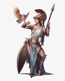 Athena Illustration - Goddess Athena Greek Mythology, HD Png Download, Transparent PNG
