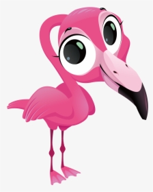 Ftestickersbird Cutepink Freetoedit - Cartoon Flamingo, HD Png Download, Transparent PNG