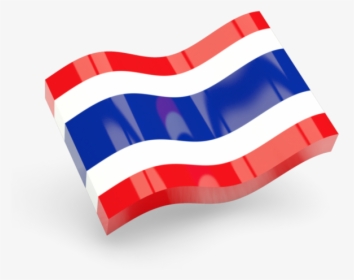 Glossy Wave Icon - Thailand Flag 3d Png, Transparent Png, Transparent PNG