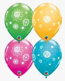 Flower And Balloon In Circle Logo Png, Transparent Png, Transparent PNG