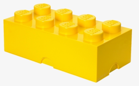 Transparent Lego Clipart Black And White - Yellow Lego Brick Png, Png Download, Transparent PNG