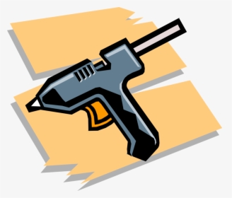 Vector Illustration Of Electric Hot Adhesive Glue Gun - Adhesive Glue Clipart, HD Png Download, Transparent PNG