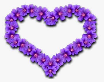 Flower Heart Png Image - Beautiful Design Of Heart, Transparent Png, Transparent PNG