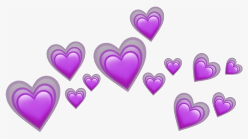 Transparent Crown Emoji Png - Purple Heart Emoji Png, Png Download, Transparent PNG