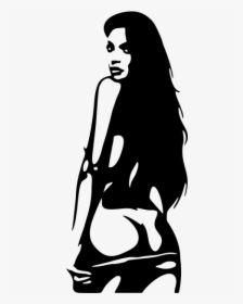 Sexy Girl Decal, HD Png Download, Transparent PNG
