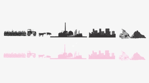 Industrial, Plant, Refinery - Skyline, HD Png Download, Transparent PNG