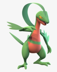 It S A Pretty Minor Change, But The Eyes Were Bothering - Grovyle Pokemon 3d Png, Transparent Png, Transparent PNG