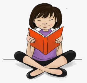 Asian Girl Read Cartoon, HD Png Download, Transparent PNG