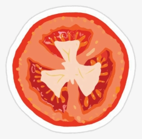 Tomato Sticker Clipart , Png Download - Rodaja De Tomate Dibujo, Transparent Png, Transparent PNG