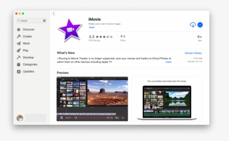 Imovie App Store Download - Imovie, HD Png Download, Transparent PNG