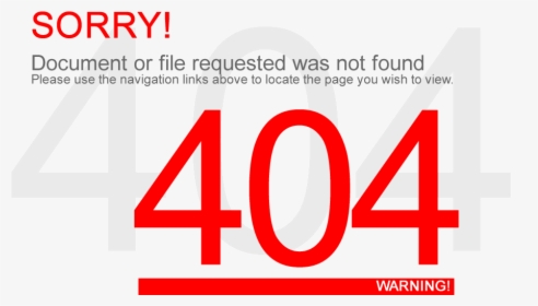 Error 404 Png Transparent, Png Download, Transparent PNG
