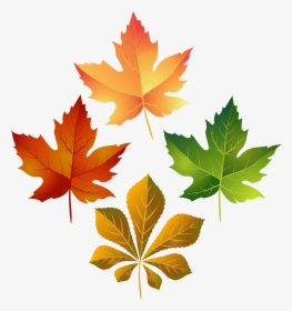 Clip Art Colorful Fall Leaves Clipart, HD Png Download, Transparent PNG