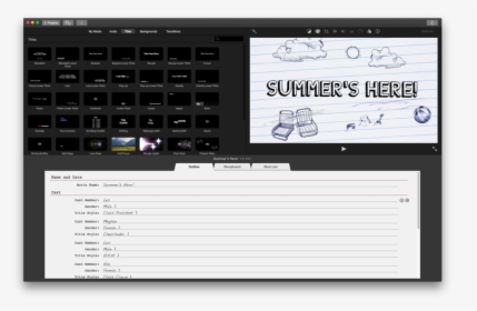Imovie User Interface, HD Png Download, Transparent PNG