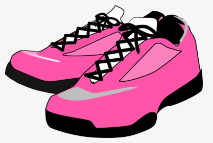 Shoes, Boots, Pink, Lace, Fastened, Tied, Leather - Shoes Clip Art, HD Png Download, Transparent PNG