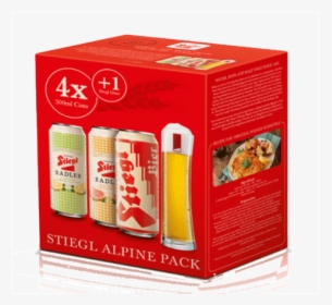 Stiegl Alpine Gift Pack With Glass 4 X 500 Ml - Juicebox, HD Png Download, Transparent PNG