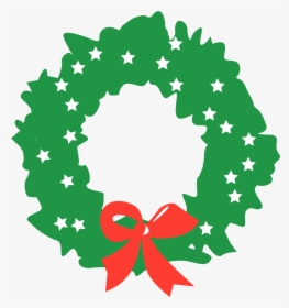 Holly Clipart Icon - Simple Wreath Christmas Cartoon, HD Png Download, Transparent PNG