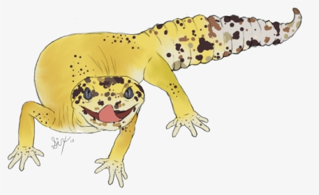 Loki The Leopard Gecko - Leopard Gecko Cartoon, HD Png Download, Transparent PNG