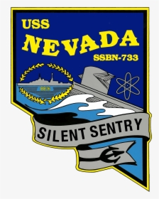 Uss Nevada Ssbn 733 Coa - Uss Nevada Ssbn 733 Crest, HD Png Download, Transparent PNG