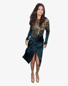 Selena Gomez Blue Dress - Pencil Skirt, HD Png Download, Transparent PNG
